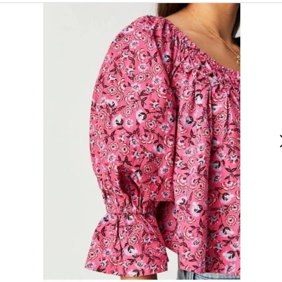 Free people James smock top crop xs - Picture 4 of 9